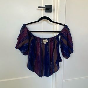 Cleobella Off The Shoulder Flowy Striped Top